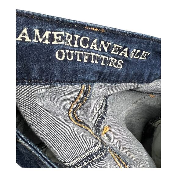 American Eagle Super Stretch Jean shorts Basic Casual Denim 0 - Picture 3 of 4